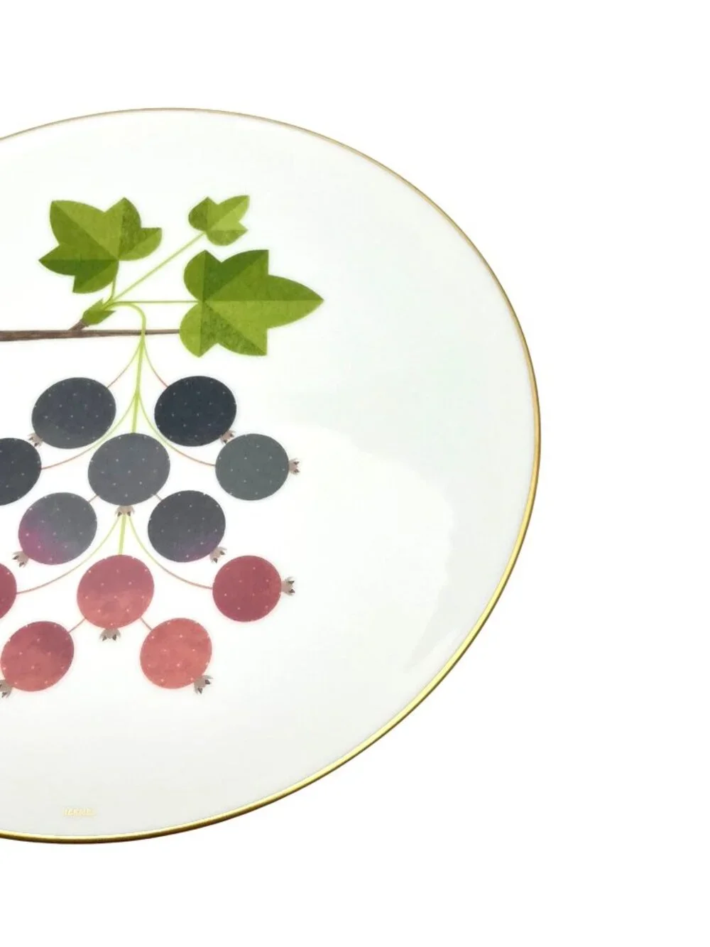 HERMES KAORUMI PORCELAIN FRUIT PLATES SET OF 6 BNIB